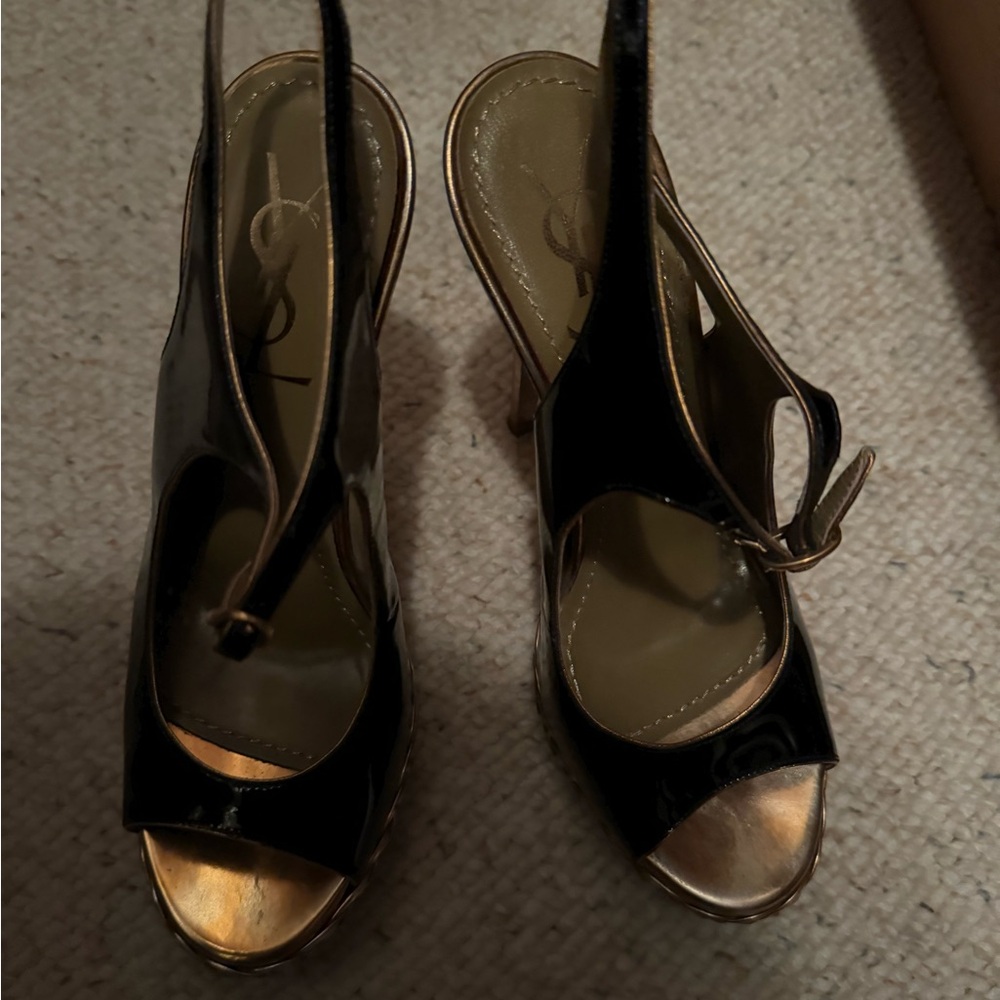 YSL black heel
